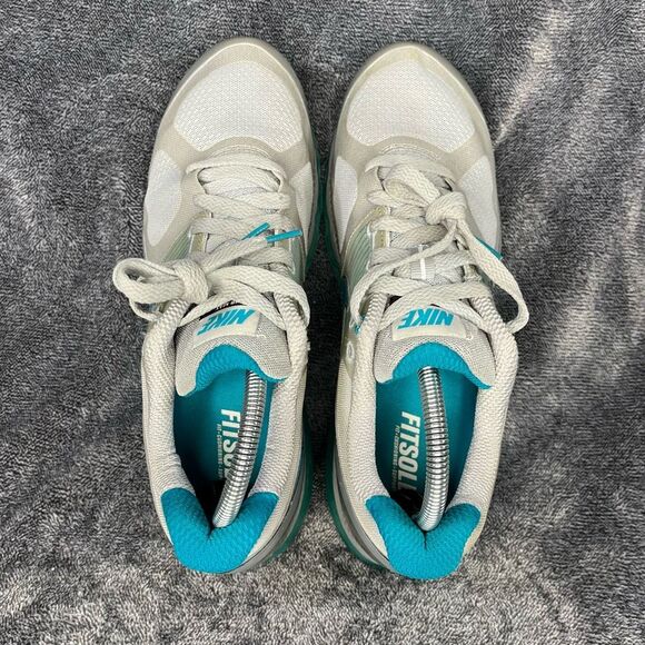 Nike Air Max + 2010 Silver Glass Blue Women size 10.5 - Picture 5 of 8